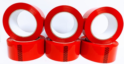Red carton sealing tape - carton,