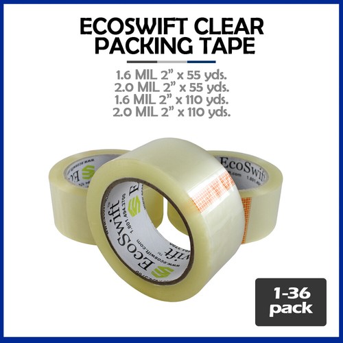 Ecoswift clear packing tape - clear,