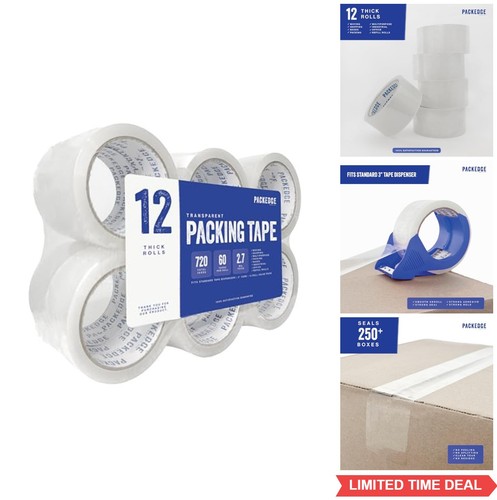 Clear packing tape rolls - clear,